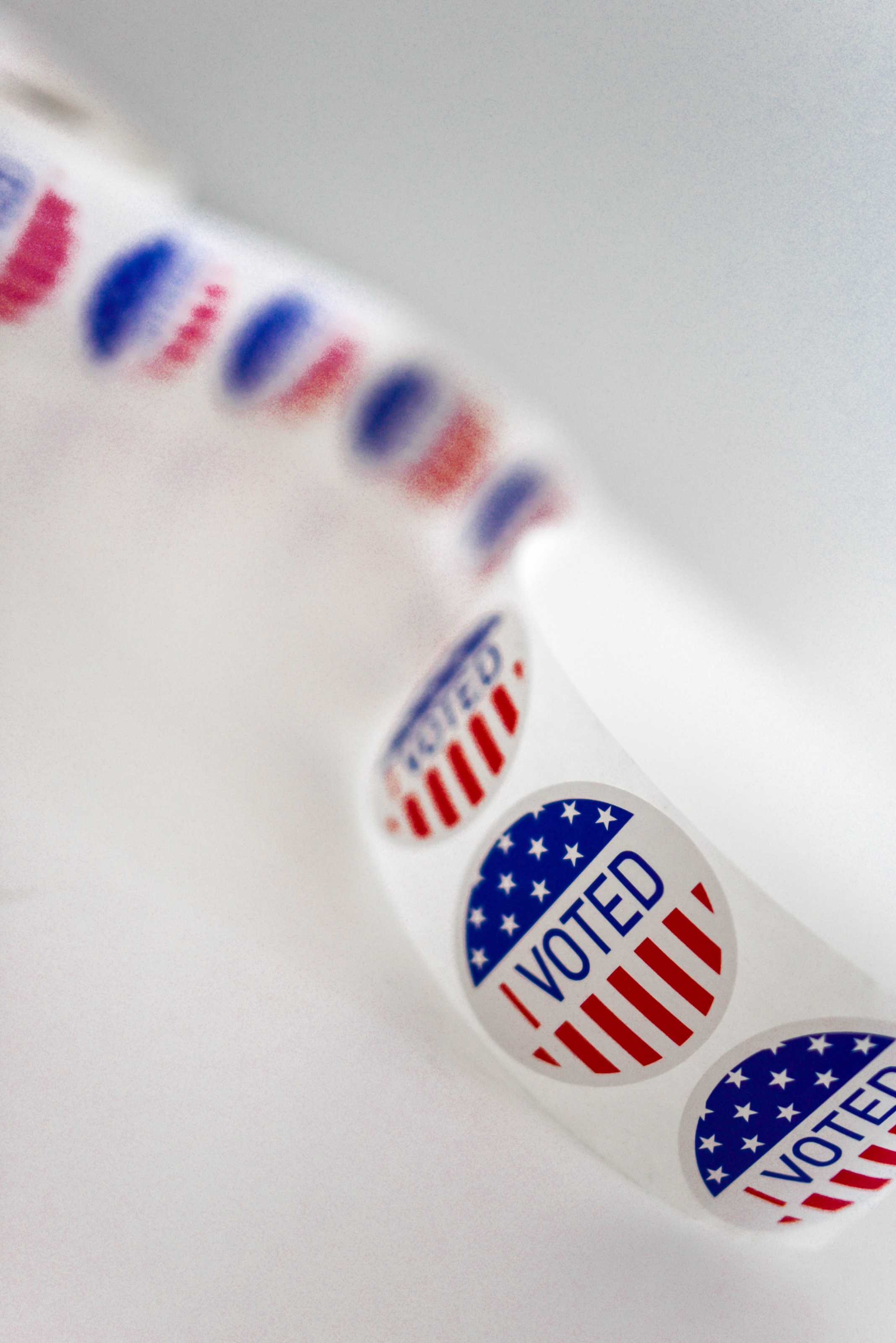 how to increase voter participation - voted stickers
