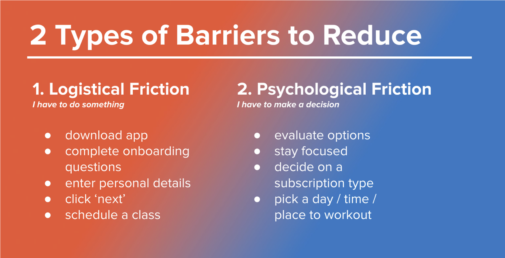 Behavioral Design Barriers